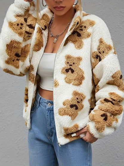 Vest met beerpatroon