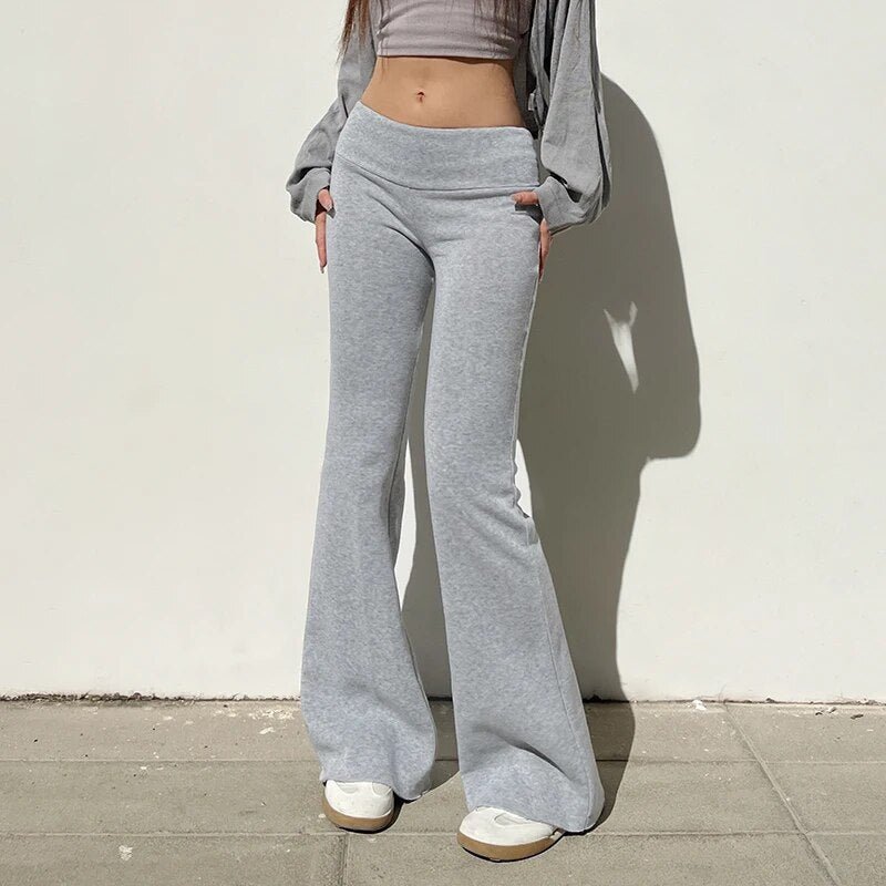 Drusilla - Casual Lage Taille Uitlopende Broek