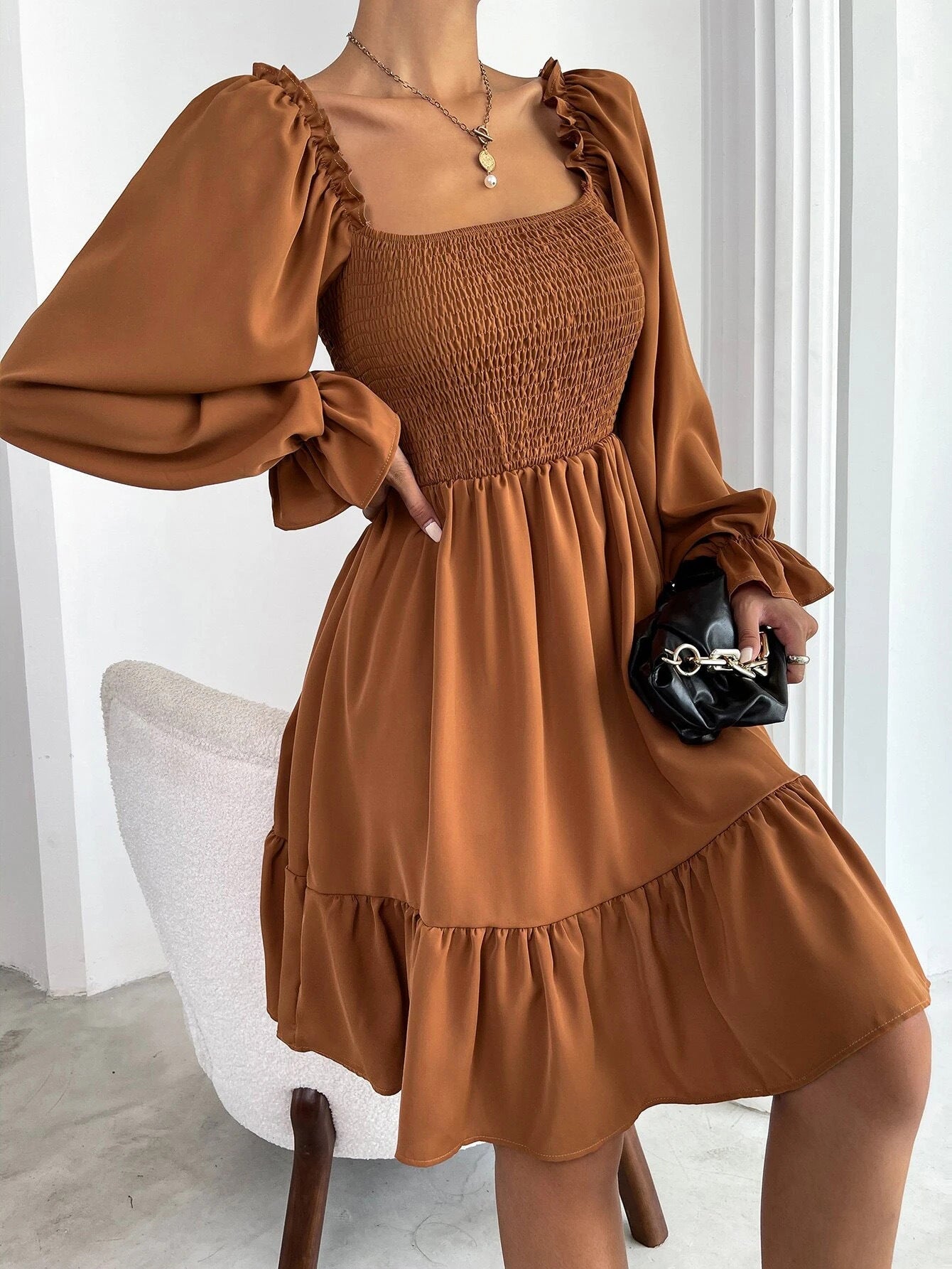 Marta - Elegante en Comfortabele Zomerse Jurk met Vierkante Halslijn voor Vrouwen