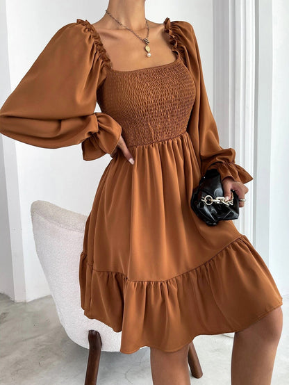 Marta - Elegante en Comfortabele Zomerse Jurk met Vierkante Halslijn voor Vrouwen