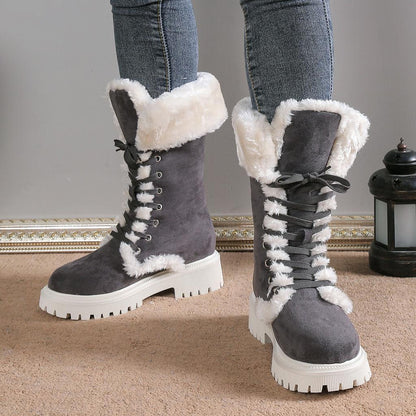 Bella - Warme Winter Snowboots met Imitatiebont voor Vrouwen