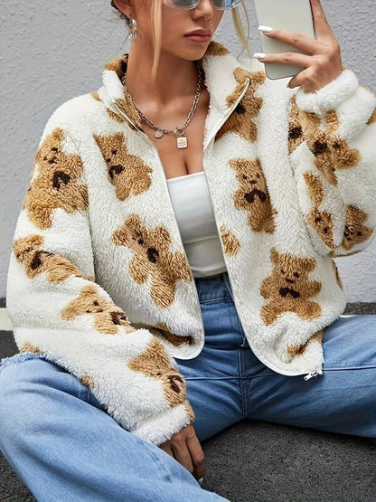 Vest met beerpatroon