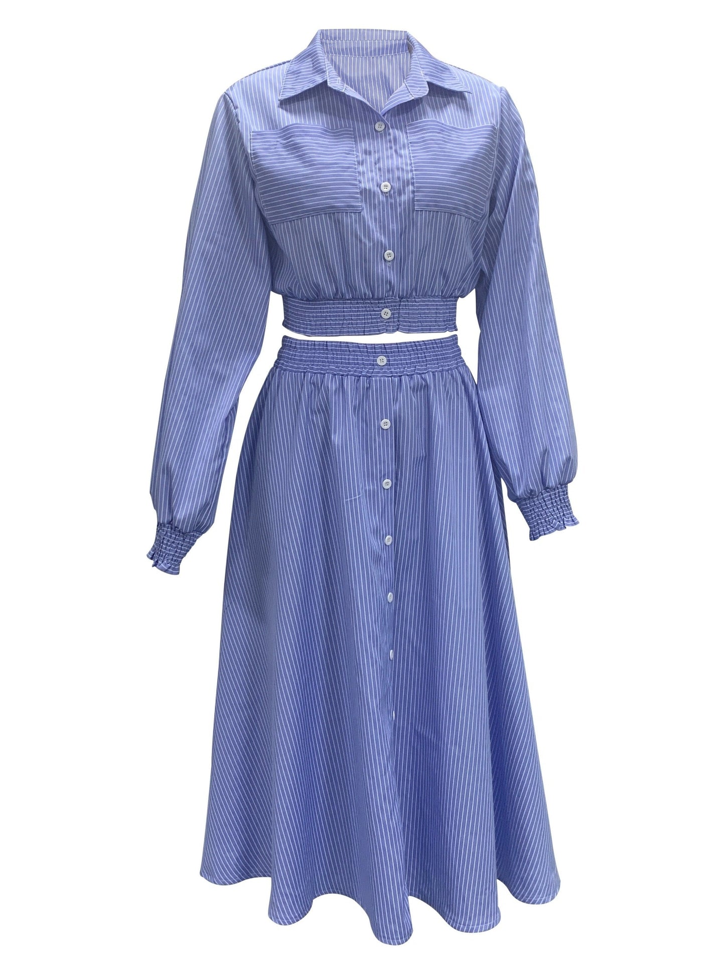 Gestreepte tweedelige rok set - Eleanor