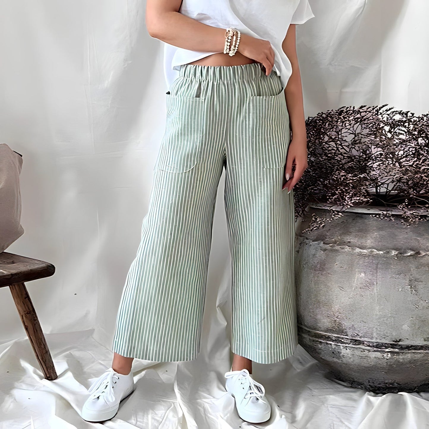 Lila - Comfortabele Gebreide Broek voor Dames