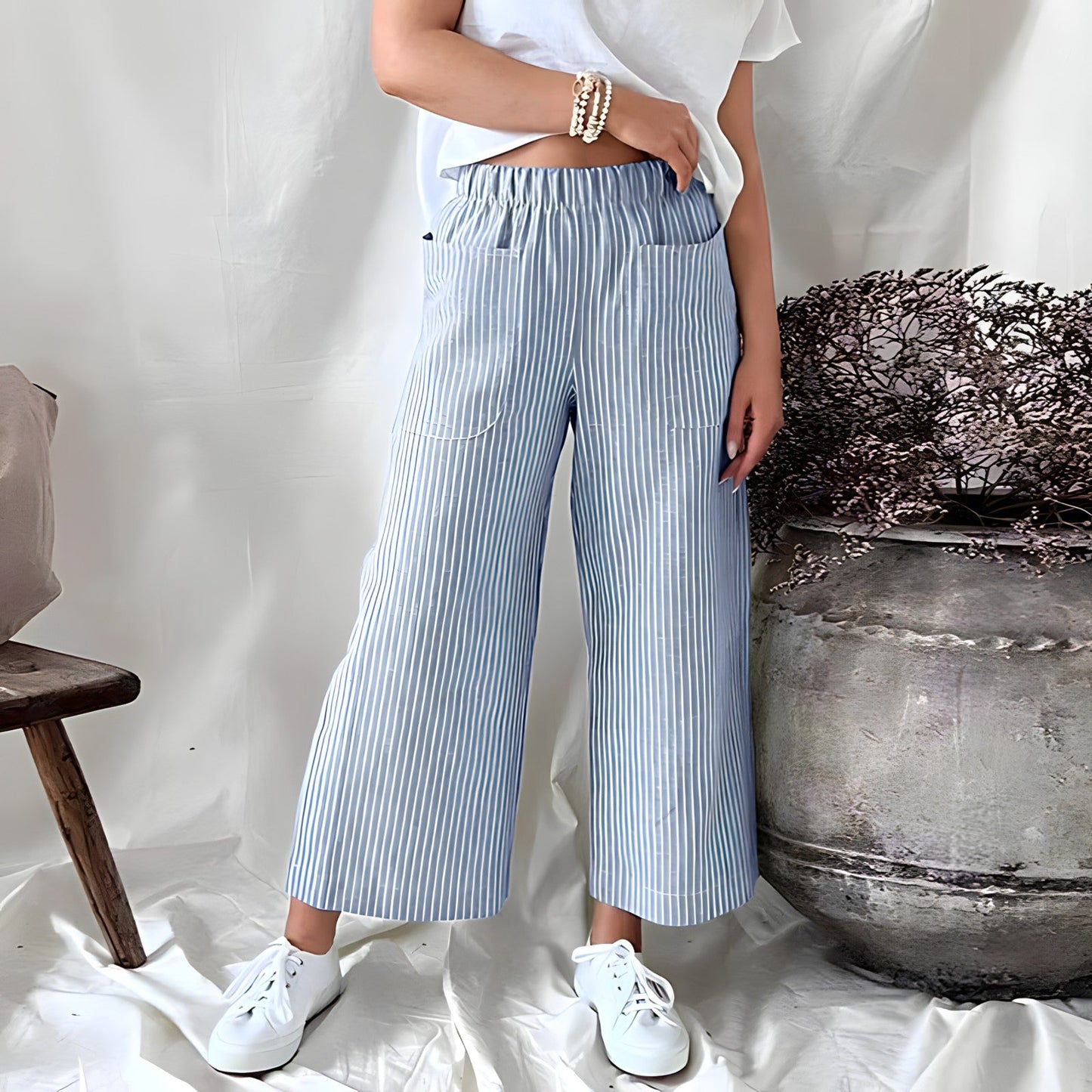 Lila - Comfortabele Gebreide Broek voor Dames