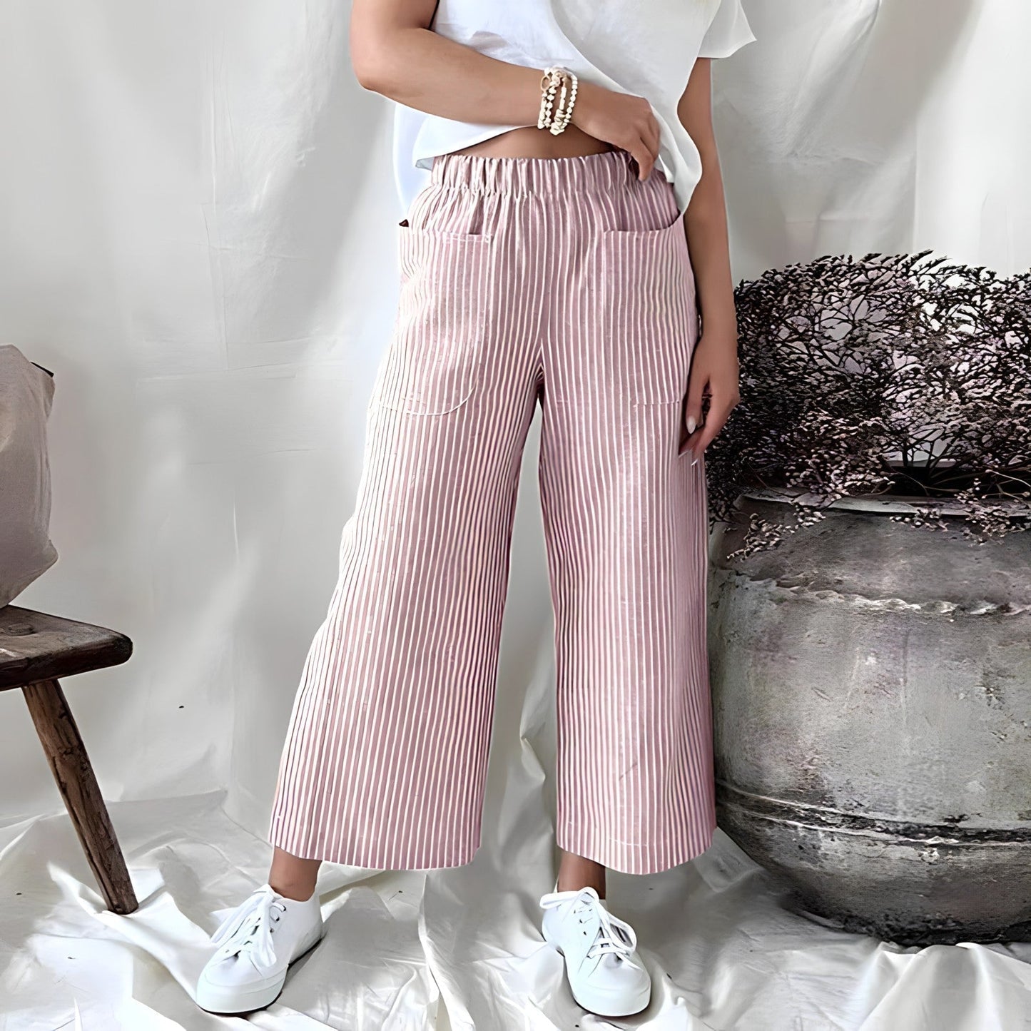 Lila - Comfortabele Gebreide Broek voor Dames