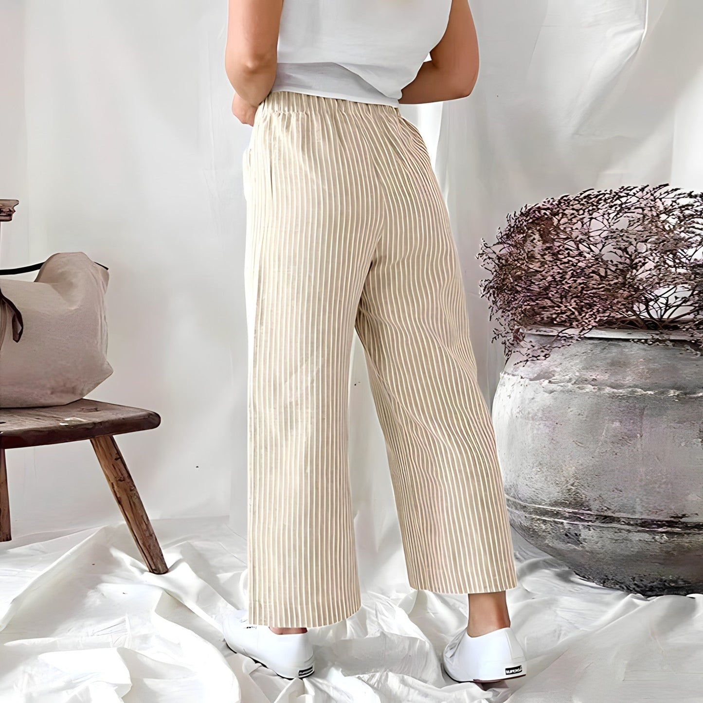 Lila - Comfortabele Gebreide Broek voor Dames