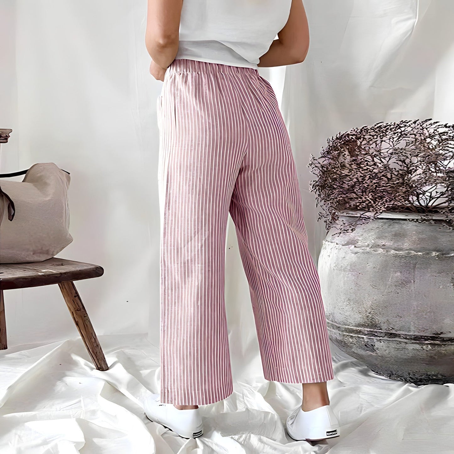 Lila - Comfortabele Gebreide Broek voor Dames