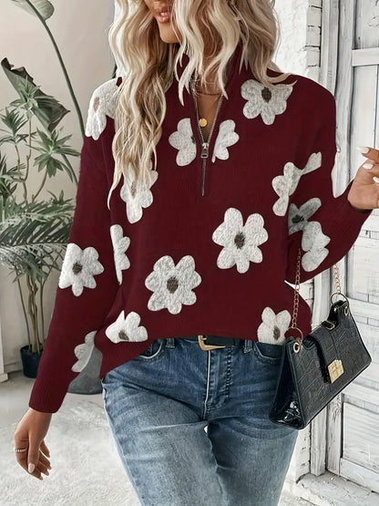 Corie - Casual trui met rits dames