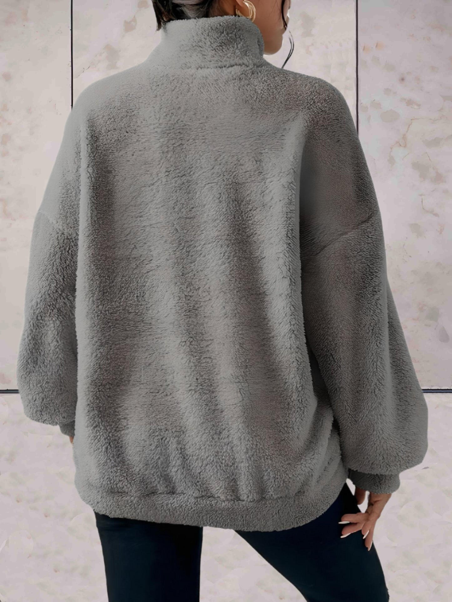 Jett -  Faux coltrui met zakken aan de voorkant
