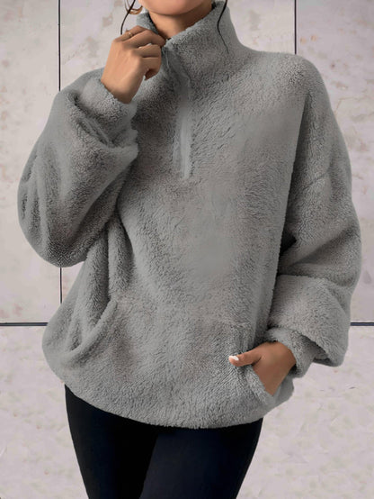 Jett -  Faux coltrui met zakken aan de voorkant