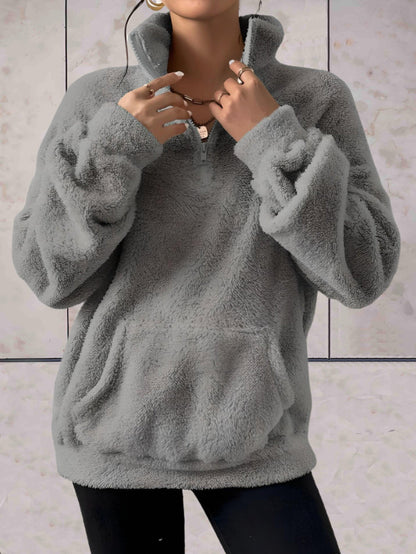 Jett -  Faux coltrui met zakken aan de voorkant