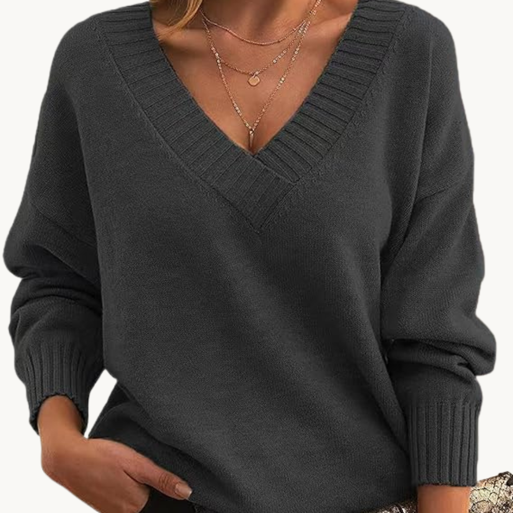 Esmée | kasjmier trui met v-hals voor dames