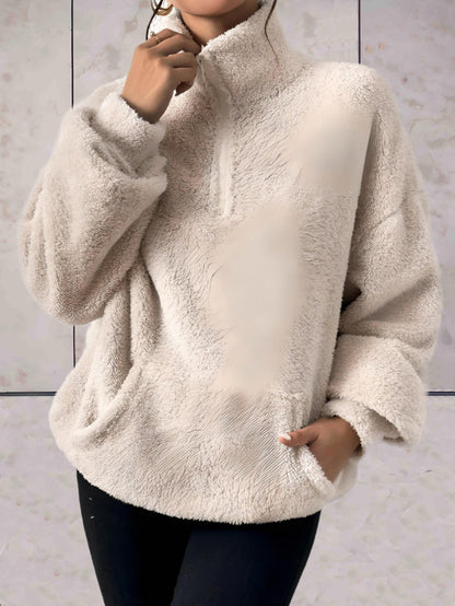 Jett -  Faux coltrui met zakken aan de voorkant