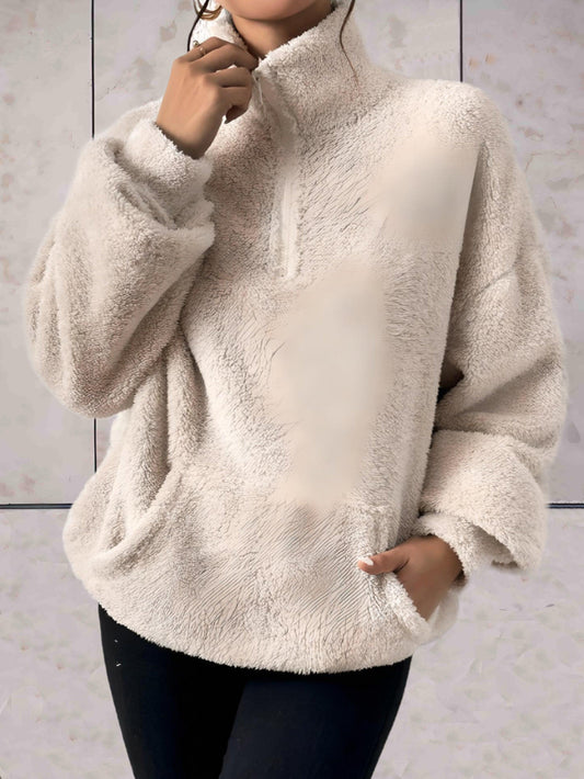 Jett -  Faux coltrui met zakken aan de voorkant