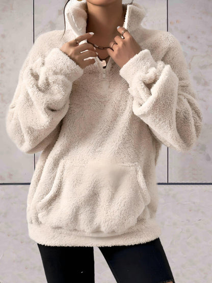 Jett -  Faux coltrui met zakken aan de voorkant