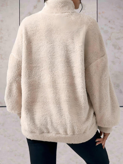 Jett -  Faux coltrui met zakken aan de voorkant