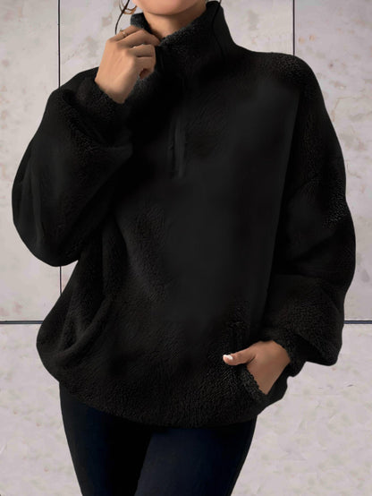 Jett -  Faux coltrui met zakken aan de voorkant