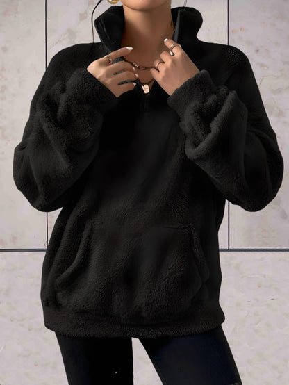 Jett -  Faux coltrui met zakken aan de voorkant