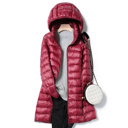 Massimo donsjack | Ultra Light gewatteerde winterjas met capuchon voor dames