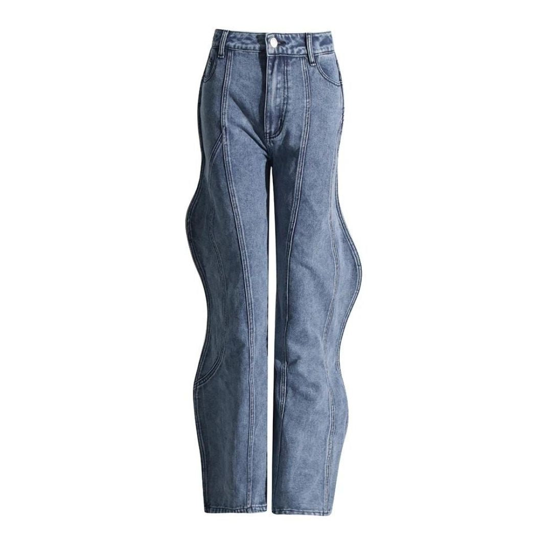 Jeans met hoge taille - Alani