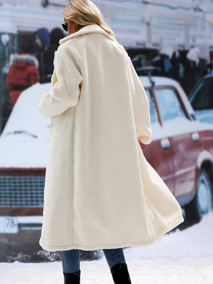 Double-breasted teddy jas