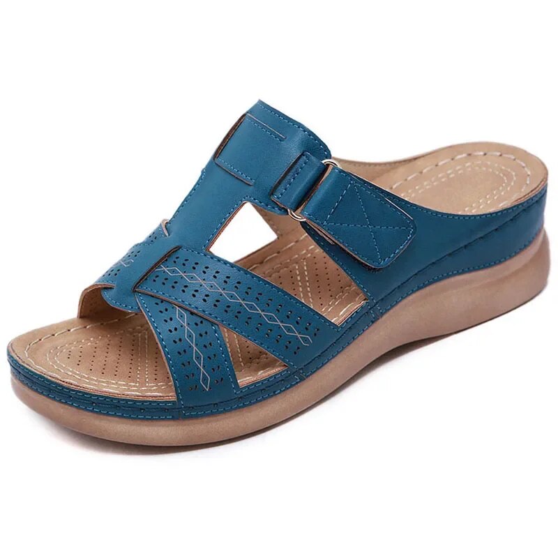 Chrisa - Vrouwen Antislip Leer Orthopedisch Sandalen