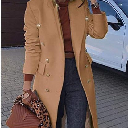 Sofie | stijlvolle lange mantel met knopen