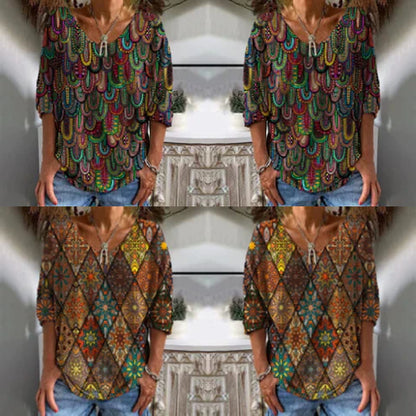 Millicent - MODERNE TUNIKA MET ABSTRACT PRINT