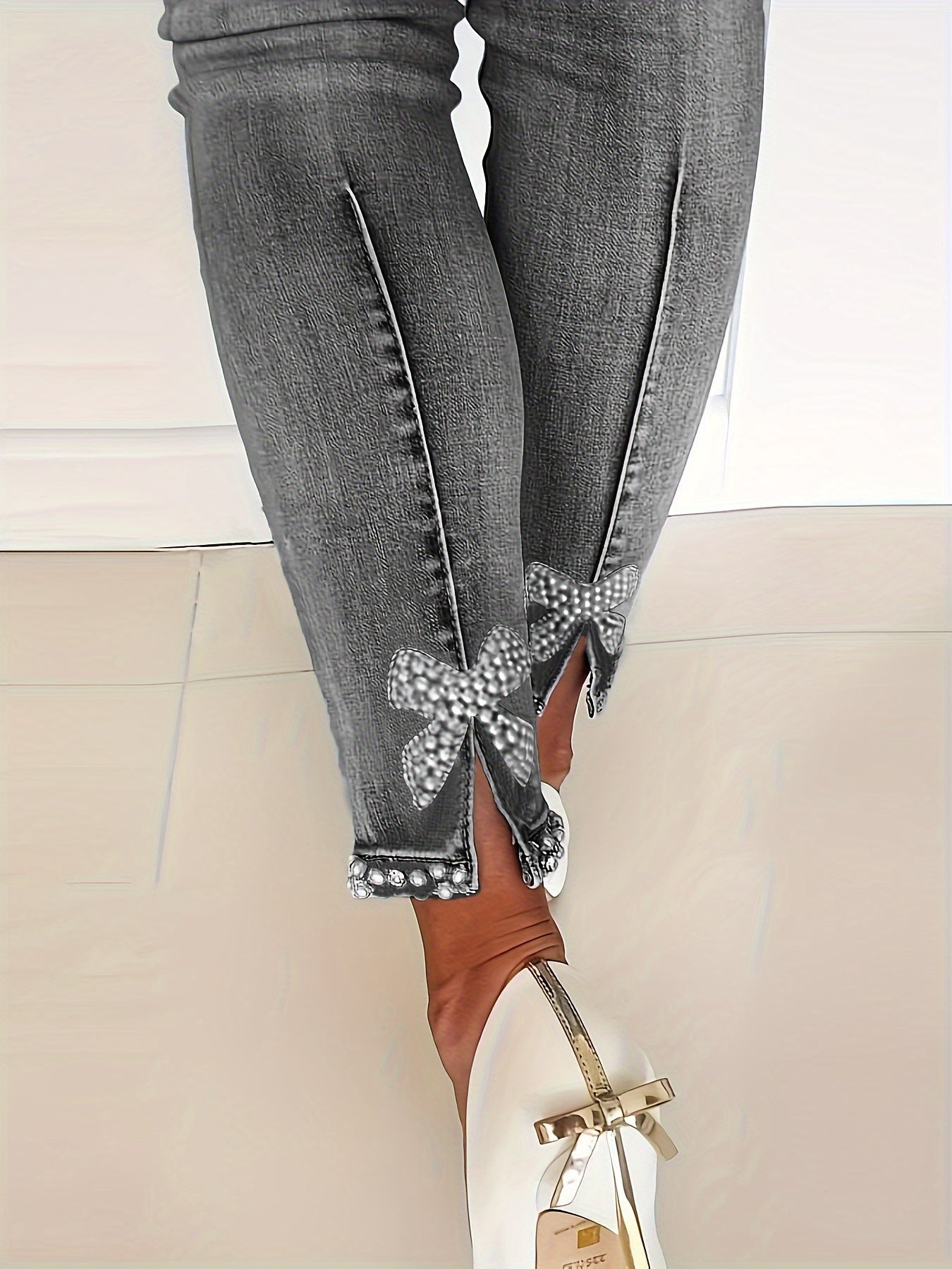 Blauwe high-stretch skinny jeans – Isabella