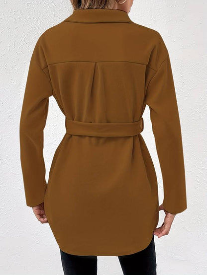 Button-Up jas met riem