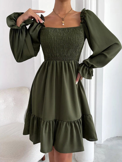 Marta - Elegante en Comfortabele Zomerse Jurk met Vierkante Halslijn voor Vrouwen