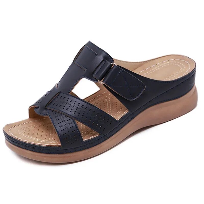 Chrisa - Vrouwen Antislip Leer Orthopedisch Sandalen