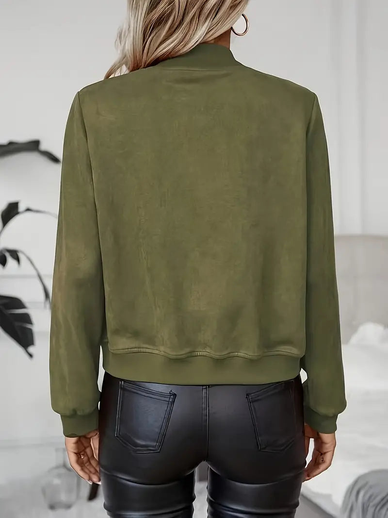 Belina - Solid Rits Voor Eenvoudig Jasje