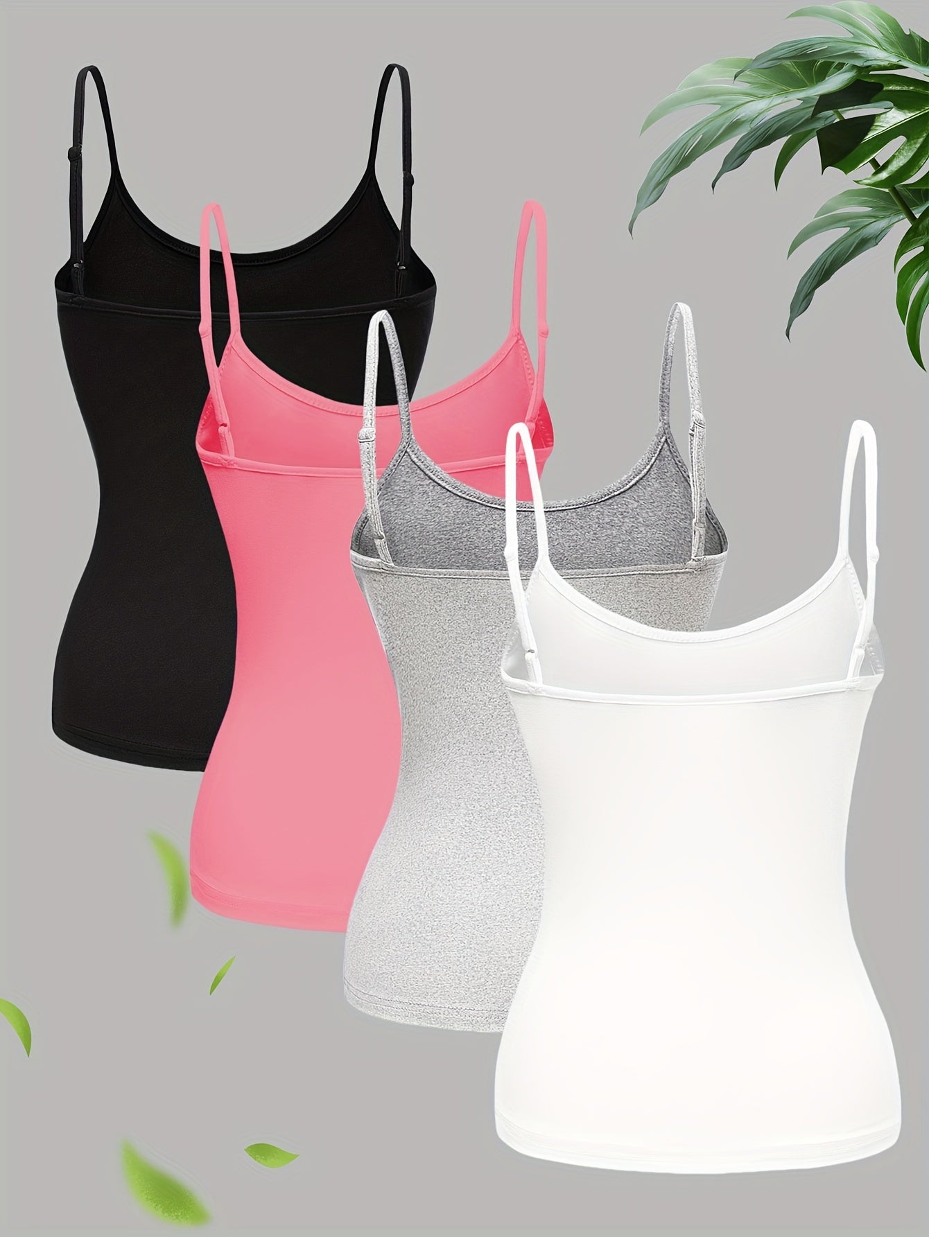 Effen 4-pack Cami Tops - Scarlett
