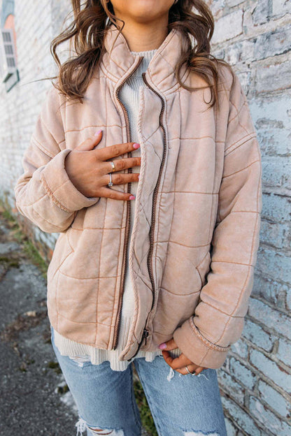 Gevoerde Puffer Jas met Capuchon