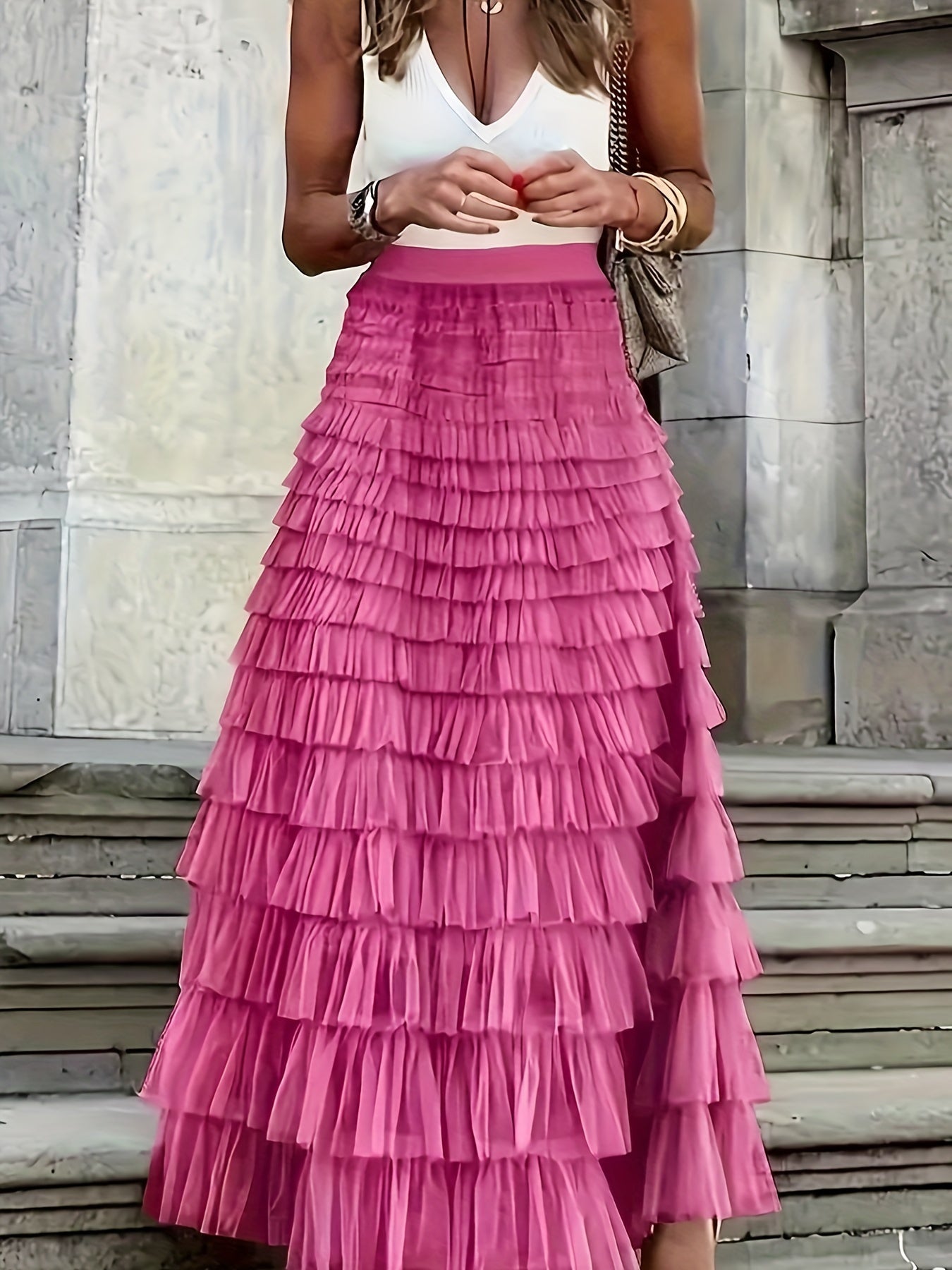 Rok met gelaagde zoom - Amelia