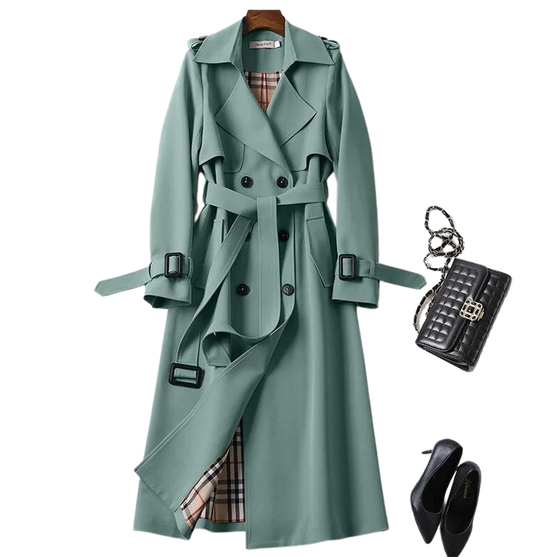 Olivier | klassieke trenchcoat met riem en knoopsluiting