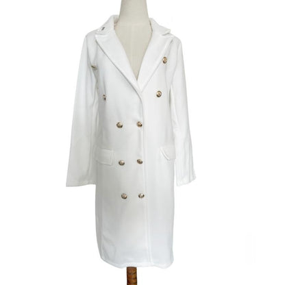 Sofie | stijlvolle lange mantel met knopen