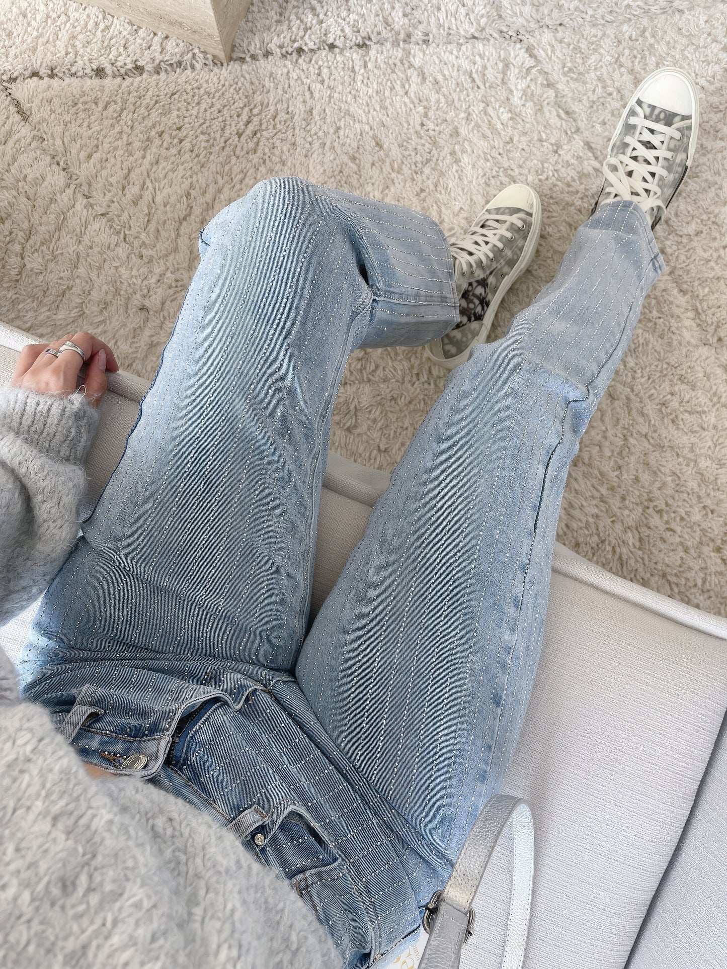 Janny - Glitter dames jeans