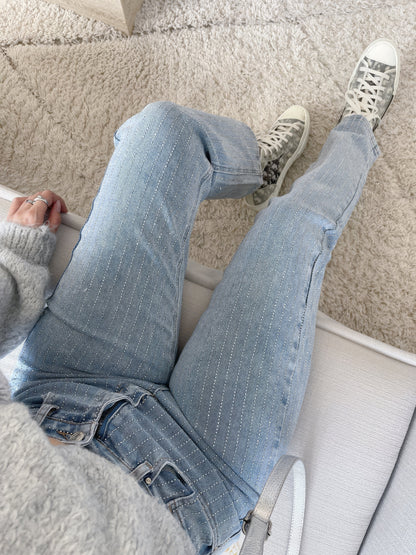 Janny - Glitter dames jeans