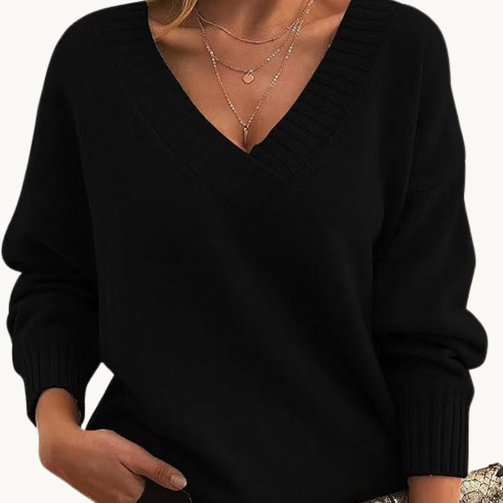 Esmée | kasjmier trui met v-hals voor dames