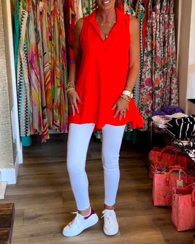 Ilse | luchtige mouwloze tuniek