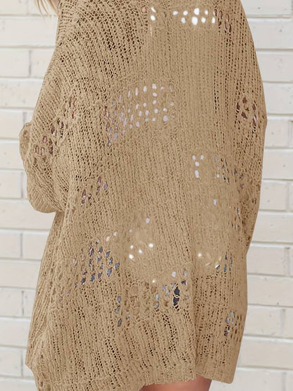 Gehaakt lang vest in boho stijl