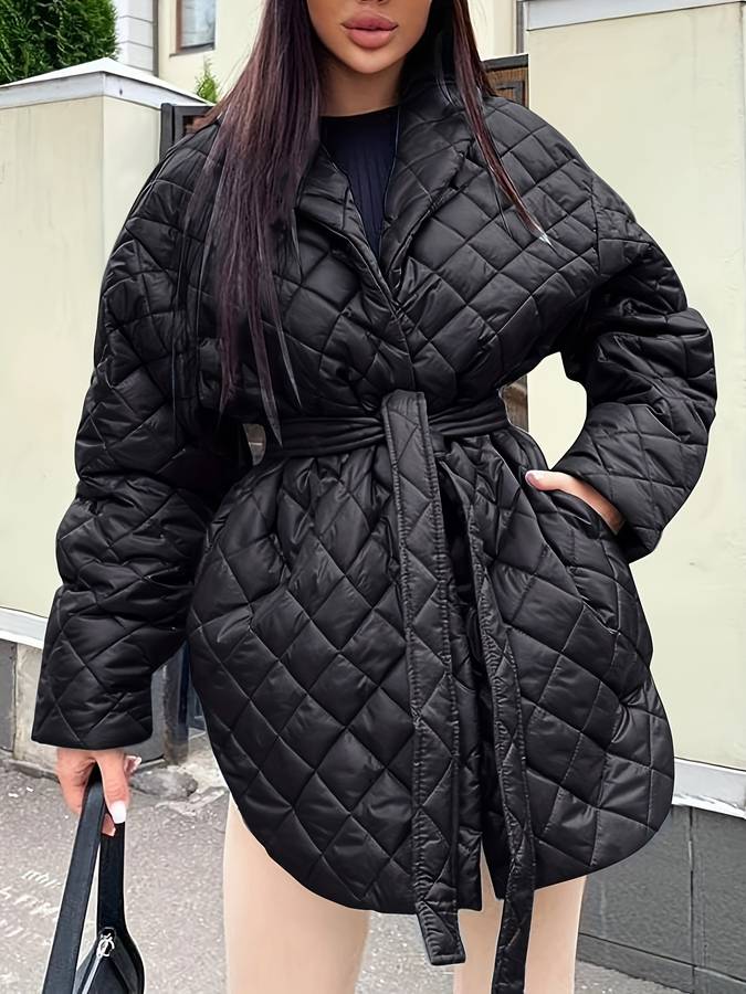 Trendy V-hals midi jas