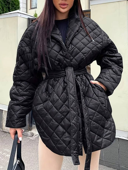 Trendy V-hals midi jas