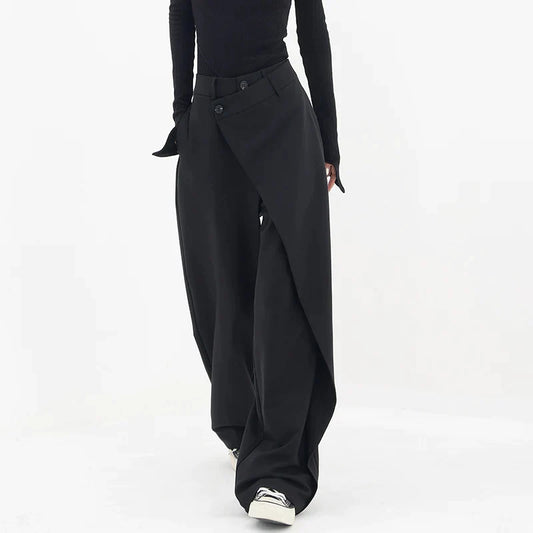 Asymmetrische baggy broek | Abby
