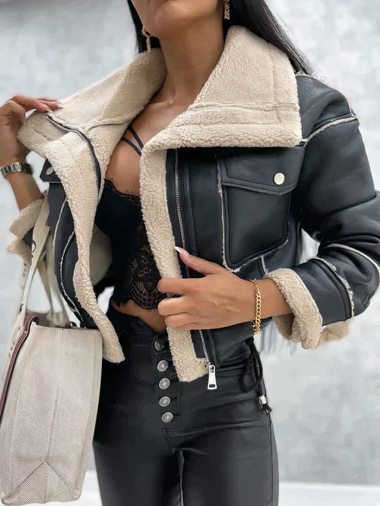 Aisha - Warm leren jack