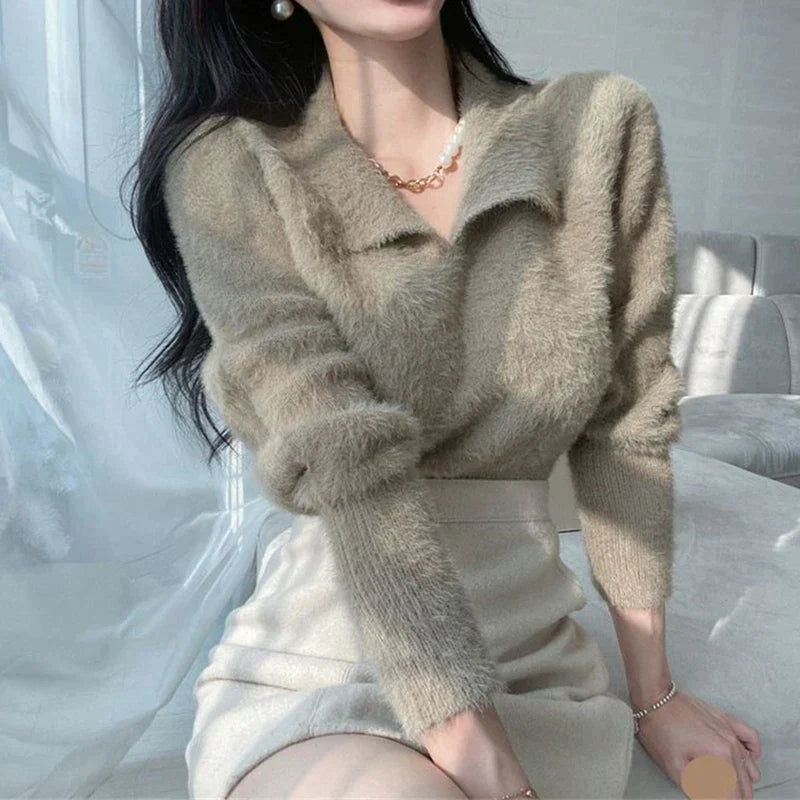 Alicia | Trui met Peter Pan kraag