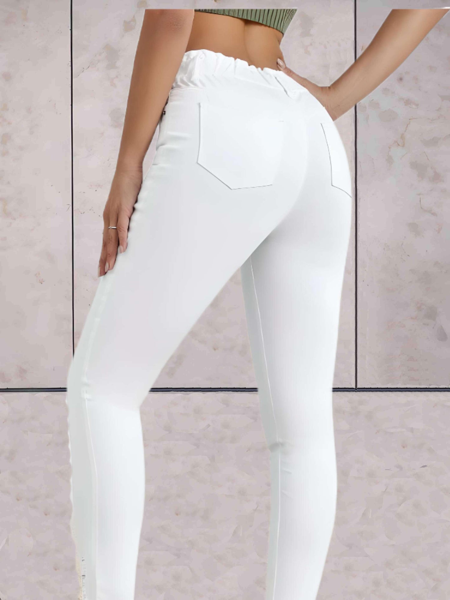 Adele - Strakke skinny jeans hoge taille